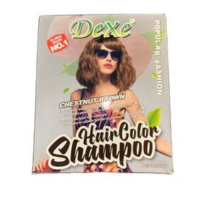 10pcs/set Dexe Hair Shampoo Hair Color 60ml X 10 Packets Chestnut Brown